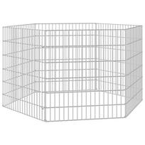 vidaXL Aptvaras gyvūnams, 6 segmentai, 54x60cm, galvanizuota geležis