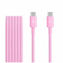 Apple Beats USB-C to USB-C Woven Cable (1.5 m / 5 ft.) - Power Pink MK8P4EE/A