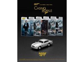 PRE-ORD3R MINI GT Modeliukas 1/64 2006 Aston Martin DB5 *Casino Royal* English Blister Packaging, silver