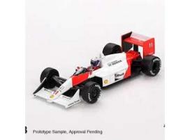 PRE-ORD3R MINI GT Modeliukas 1/64 1988 McLaren MP4/4 #12 Ayrton Senna Japanese Grand Prix Winner, white/red