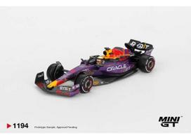 PRE-ORD3R MINI GT Modeliukas 1/64 2023 Red Bull Racing RB19 #1 Max Verstappen Las vegas GP Winner, various