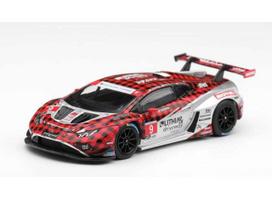PRE-ORD3R MINI GT Modeliukas 1/64 2025 Lamborghini Huracan GT3 EVO2 #9 Pfaff Motorsports Weathertech GTD Pro, red/silver
