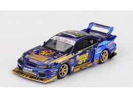 MINI GT Modeliukas 1/64 2025 Nissan Silvia S15 LB-Super Silhouette #555 Team Mini GT Liberty Walk Formula Drift, various (yra Sandėlyje)