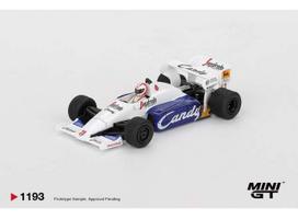 PRE-ORD3R MINI GT Modeliukas 1/64 1984 Toleman TG184 #20 Johnny Cecotto Monaco Grand Prix, various