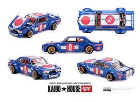PRE-ORD3R MINI GT Kaido House Modeliukas 1/64 1969 Nissan Skyline 2000GT-R (KPGC10) Kaido Works V3, blue/red/white