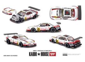 PRE-ORD3R MINI GT Kaido House Modeliukas 1/64 1991 Nissan Silvia S13-R Circuit Spec V1, various