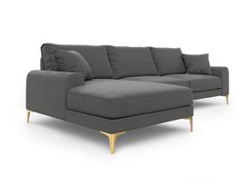 Minkštas kampas Mazzini Sofas Madara, tamsiai pilkas