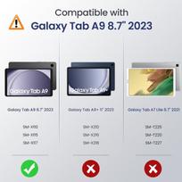dėklas, skirtas Samsung Galaxy Tab A9 8.7 colių 2023 (sm-x110/x115/x117), lengvas stovas naujam Galaxy Tab A9 8.7 colių 2023, du žiūrėjimo kampai, rožinis auksas