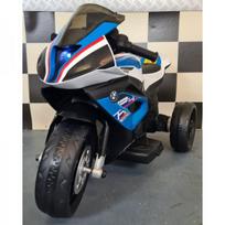 Elektrinis vaikiškas triratis BMW HP4 Mini, 12 V, mėlynas