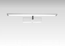 Led galerijos tipo sieninis šviestuvas voniai virš veidrodžio su jungikliu, baltas, 50 cm