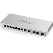 Zyxel XGS1010-12-ZZ0102F komutatorius, 8xGbE, 2x2.5G, 2xSFP+, 66Gbit/s, nevaldomas