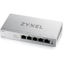 Zyxel GS1200-5HPV3-EU0101F komutatorius, 5xGbE, 4xPoE, 68W, L2, valdomas, stalinis, be ventiliatoriaus