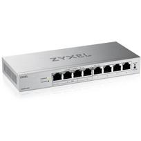 Zyxel GS1200-8HPV3-EU0101F komutatorius, 8xGbE, 4xPoE, 68W, L2, valdomas, stalinis, be ventiliatoriaus