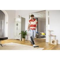 KARCHER FCV 3 Extra+ 1.056-126.0, belaidis lazdelinis dulkių siurblys, 21.6V, 160W, 0.8L/0.42L, 130m², 3h, 0.5h, Li-Ion, baltas