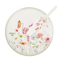 Villa Italia Gardeno porcelianinė torto lėkštė su mentelė, 31 cm