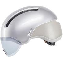 HJC CALIDO PLUS Silver dviračių šalmas, M, 350g, 55-59cm, magnetinis užsegimas, 4 ventiliacijos angos, nuimamas skydelis, SELFIT™