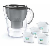 Brita Marella + 4 Maxtra Pro PP filtro ąsotis, 1056045, 2.4L, 150L, 4 filtrai, ergonomiškas, grafitas