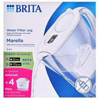Brita Marella vandens ąsotis 1056041, 2.4L, 4 filtrai Maxtra Pro PP, ergonomiška rankena