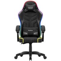 Huzaro Force 2.7 RGB Black žaidimų kėdė HZ-FORCE 2.7 RGB BLACK, 135°, 140kg, 2xUSB, RGB, ergonomiška