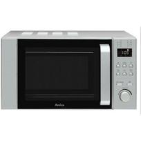 Amica AMGF20E2I solo mikrobangų krosnelė, 20L, 1200W, 24.5cm, 8 programų, 6 galios lygiai, sukamoji valdymas, sidabrinė