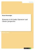 Homestay in Sri Lanka. Operators' and Clients' perspective