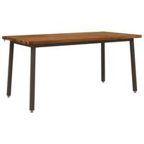 Kvadratinis valgomojo stalas 160 x 70 x 75 cm Natūrali