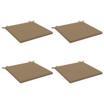 4 dalių sėdynės pagalvėlės SOEST 4 vnt. 100% poliesteris Taupe