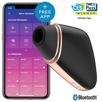 SATISFYER CONNECT – satisfyer - meilės triangulis oraus pulso stimuliatorius ir vibratorius juodas