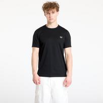 FRED PERRY Ringer Tee Black - Dydis XL (M3519 102 Marškinėliai)