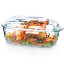 Karščiui atsparus indas su dangčiu stiklinis 3+15 l 325x195x13 cm Orion