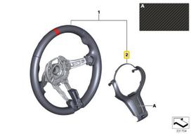 BMW X5 F15 X6 F16 Vairo Rato Dėklas Alcantara Carbon Originalus 32302345204
