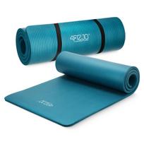 Gimnastikos, jogos, treniruočių kilimėlis 4FIZJO, 180 x 60 cm, 1,5 cm, jūros žalios spalvos, neslystantis, fitness kilimėlis, yoga mat, treniruotėms, pratimams