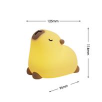 Naktinė lempa, silikoninė kapibara, įkraunama per USB