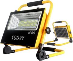 Darbo žibintas 100w su saulės elementu
