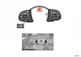 BMW X5 F15 X6 F16 Multifunkcinis Vairo Suktukas Sport Originalus 61319273657