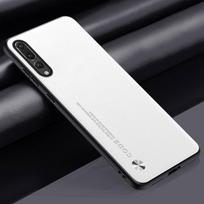 Prabangus PU odinis dėklas Huawei P20 Pro P20Pro galiniam dangteliui Matinis silikoninis pilnos apsaugos telefono dėklas Huawei P20 Pro Coque For Huawei P20 Pro balta