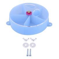 Bird Pet Foraging Feeder   Food Wheel Feeding Storage Box Toy Purple gray