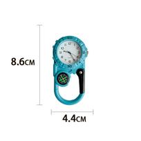 Mountaineering Buckle Watch Sports Pocket Watch Outdoor Compass Buckle Chronograph Portable Watch Sports Watch Watch dangaus mėlyna spalva