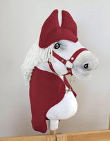 Hobby Horse A3 Set: Rug + Fly Hats - Burgundy
