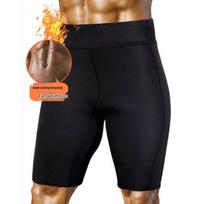 Men's Waist Trainer Sweatpants: Yoga Tummy Control Body Shaper for Enhanced Sweating and Sculpting. XL black