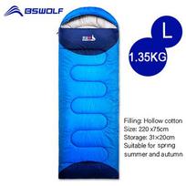 BSWOLF Camping Sleeping Bag Ultralight Waterproof  4 Season Warm Envelope Backpacking Sleeping Bags for Outdoor Traveling Hiking blue