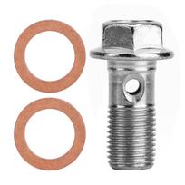 10mm M10x1.00 Motociklo stabdžių skysčio varžtas, Motociklo žarnos varžtas   Motociklo stabdžių siurbliui gray
