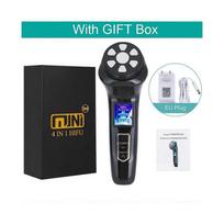 (EU Plug) NEW 4 in 1 Mini HiFu Ultrasound RF EMS MFIP Pulse Facial Lifting Skin Tightening Anti Wrinkle Massager SPA Beauty Device UK Plug