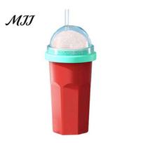 Soft Silicone Slushy Mug Homemade Slushie Cup, Freezer Squeeze Cup for Ice Drinks, Food Grade Home Made Milkshake Smoothie Maker Juice Soda, Reusable