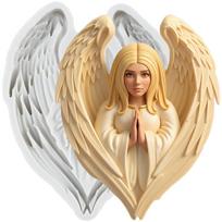 Angel Silicone Molds Angel Wing Fondant Mold Cake Decorating Tools Cupcake Topper Candy Chocolate Gumpaste Mold pilka spalva