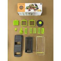 Daugiafunkcis daržovių pjaustytuvas, bulvių lupimas namuose Julienne kubelių pjaustyklė virtuvės trina ridikėlių trintuvė 14pcs/set