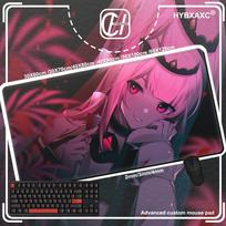 Mouse Pad PC Kawaii Mori Calliope Desktop Mouse Mat Laptop Anime Girl Gamer Cabinet Keyboard Pad Hololive Gaming Pink Mousepad 600x300x2mm
