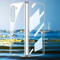 For Samsung Z Fold 7/6/5G Electroplating Phone Case Transparent Shell Film Shockproof Protective Cover for Fold 7/6 Hinge Galaxy Z Fold7 gryna