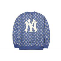 MLB New York Yankees Printed Letter Hoodie Unisex hoodies Blue 3AMTM0614-50BLD S