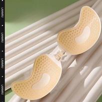 Nematoma Push Up liemenėlė be nugarėlės be petnešėlių, besiūlė priekinė liemenėlė Bralette apatiniai moteriški lipnūs silikoniniai lipniai A kūno spalva